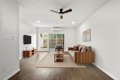 Another view of the downstairs living area leading