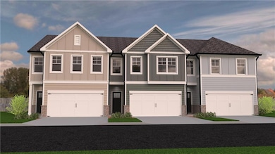 View of front of home featuring an attached garage, board and batten siding, concrete driveway, and roof with shingles