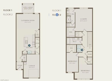 Floor plan with selected options