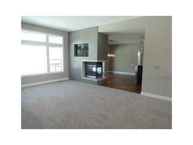 Great Room. Awesome three sided fireplace