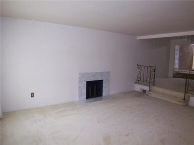 Living Room. Great space and pretty marble firepla