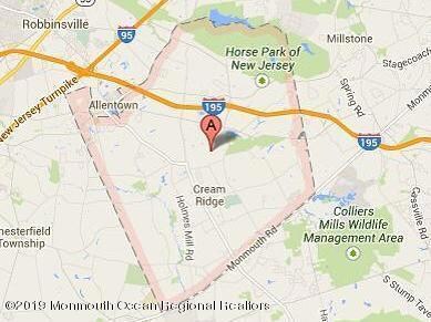 coxs corner Upper freehold map