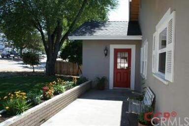 Flowers, Porch and Red Door
