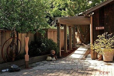 Walkway to house from office.