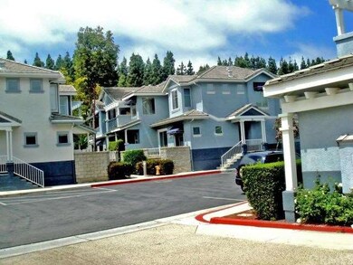 Shared driveway leading to garages.