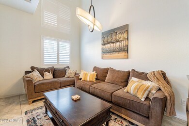 Living Room with Vaulted Ceilings