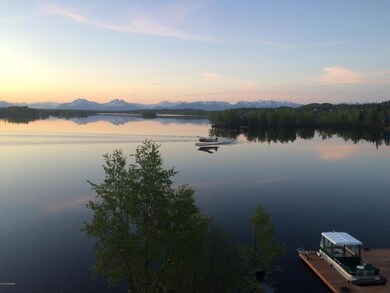 Summer lake view
