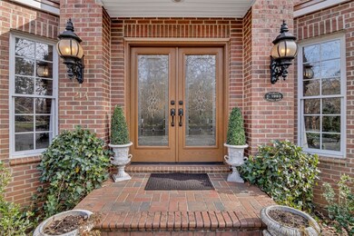 New main entry double doors