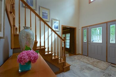 Imported Tile flooring  &  beautiful Split Stairca