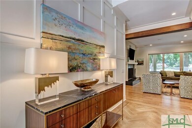 Foyer with entry to Family Room