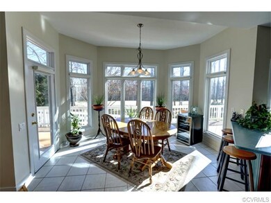 Spacious eat-in dining area.  View of the 6th fair