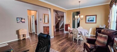 View of the Dining room & Entryway