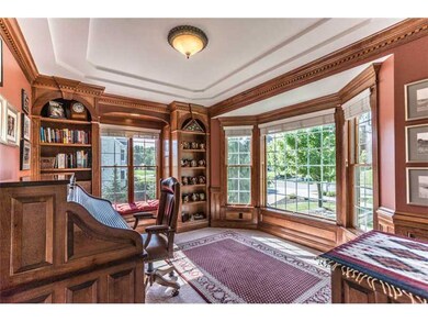 Den. SUPERIOR WOOD PANELED DEN WITH DENTAL MOLDING