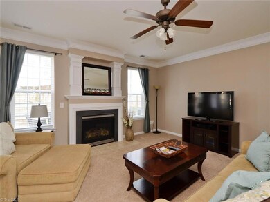 Imagine curling up next to the fireplace for movie night!