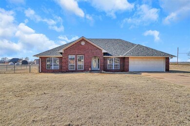 Ranch-style house with a garage