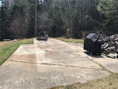 View of concrete slab