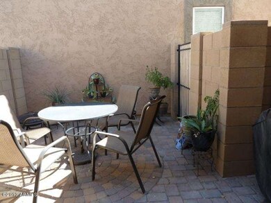 Back yard w/ pavers