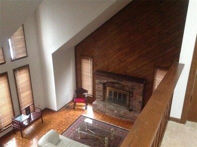 Fireplace view from loft