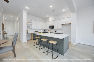 Zoom in on the beauty: crisp cabinetry, statement
