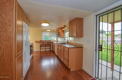 Kitchen with Slider to Backyard
