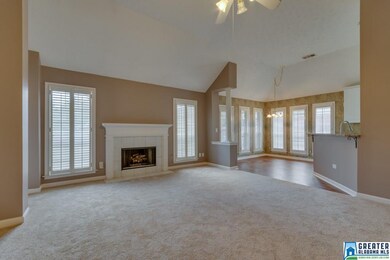 Soaring ceilings in the living areas, with tile su