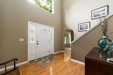 Two-story entry.