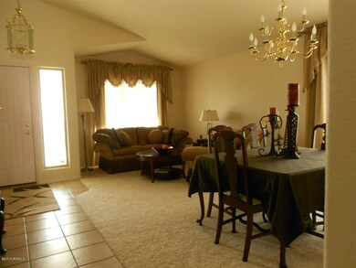 View  into living room