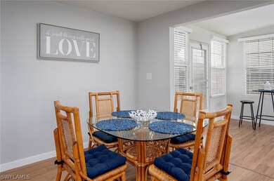 Dining room featuring light hardwood / wood-style