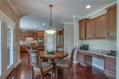 Dining area and desk area
