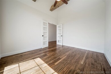 Flex room. French doors from entry.