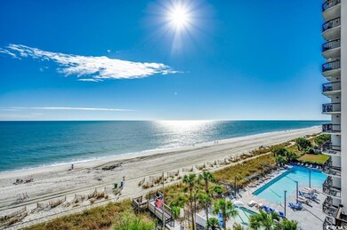 Water view featuring a beach view