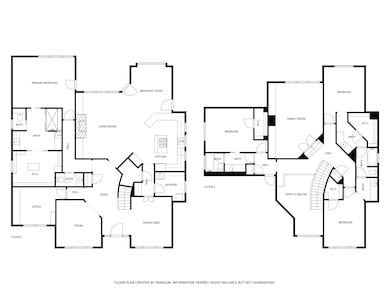 Floor plan of both levels