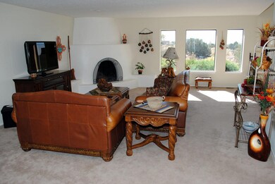 Ample Living Area with Kiva Fireplace