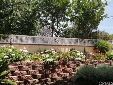 terraced flower garden