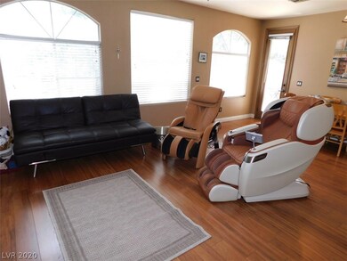 Spacious living room with gas fireplace, vaulted c