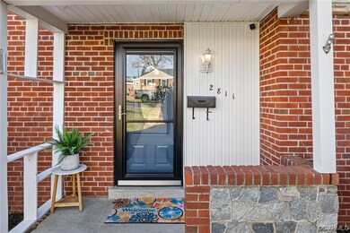 Entrance to property with a porch