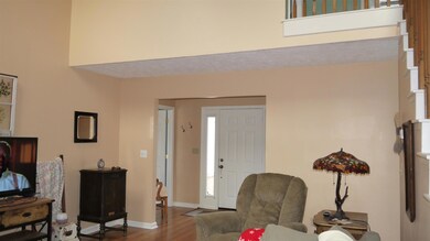 A view of the foyer from the living room