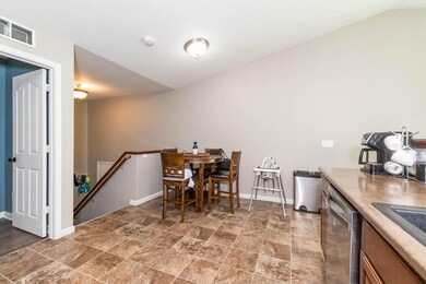 Kitchen plus eating area