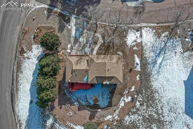 Aerial view of lot