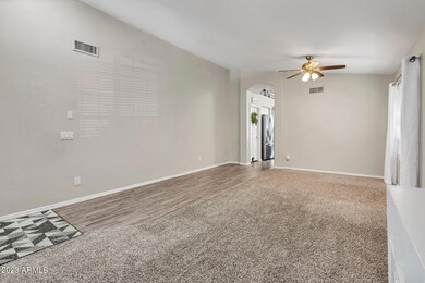 Front room to kitchen
