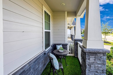 Front porch adds character and charm.