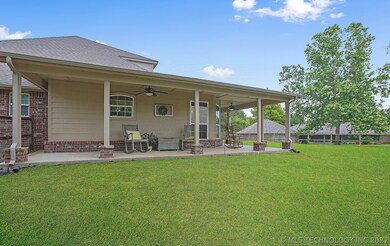 West side of house.  Wrap around porch to the back