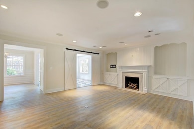 Living Room - Barn Doors into Sunroom