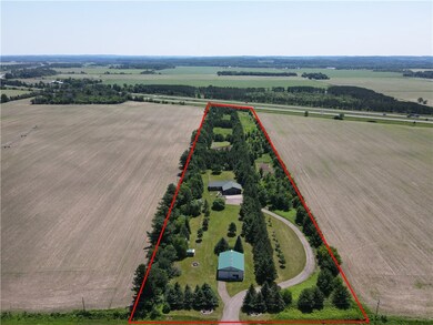 Aerial with approximate lot lines