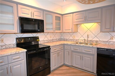 Undercounter light, tile backsplash, double stainl