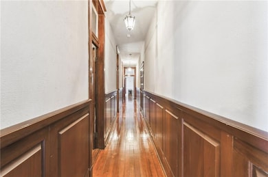 Beautiful hallway with the 2 bedrooms off to the left.