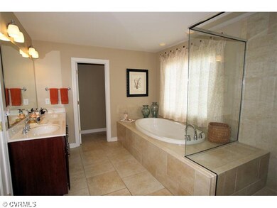 Master Bath - Ceramic Tile. Double Raised Sink and