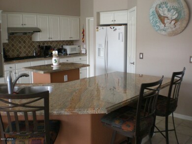 Kitchen has plenty of seating