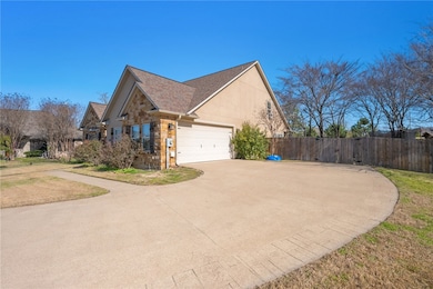 View of home's exterior featuring a garage