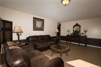 Living Room with tile floors